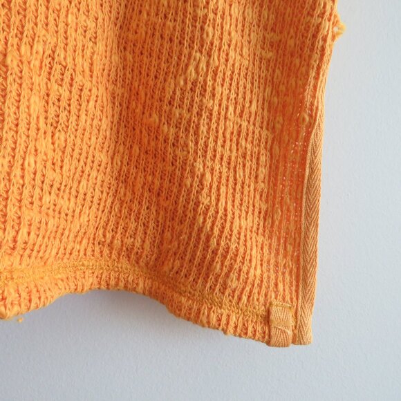 FREE PEOPLE WE THE FREE Boucle Sweater Tank Top in Mango Boho Beachy Sz XS NWT - Picture 5 of 14